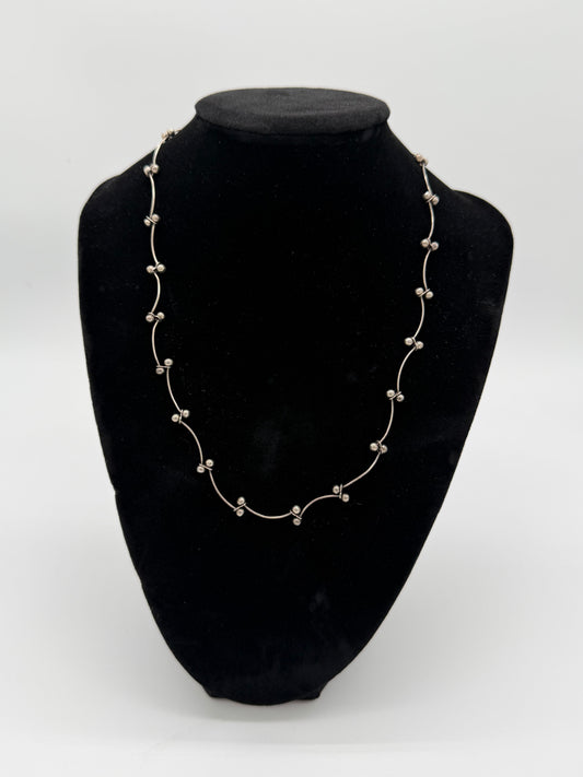 Unique Vintage Sterling Silver Necklace