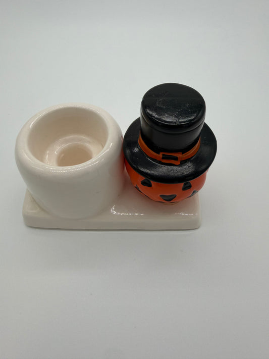 Ceramin Halloween Candle Holder in Box